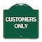 Signmission Designer Series Sign-Customers Only, Green & White Aluminum Sign, 18" x 18", GW-1818-24494 A-DES-GW-1818-24494 - alternate 1